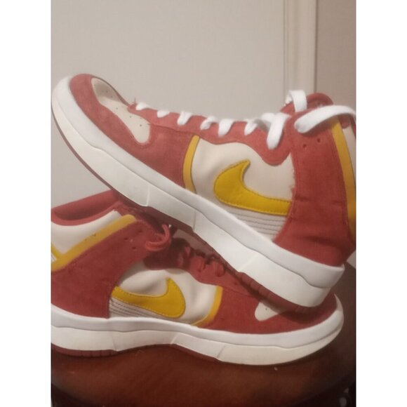 Nike Dunk High Up Cinnabar Red Gold Sneakers Shoes DH3718-600 Women’s Size 9.5 - Picture 12 of 13